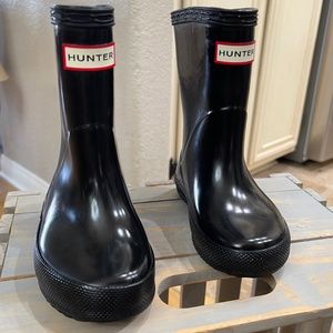 Toddler Black Hunter Rain Boots UK 6/US 7/EU 23